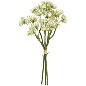 FM008758　001 レースフラワーピック ＃１　　ＷＨＩＴＥ