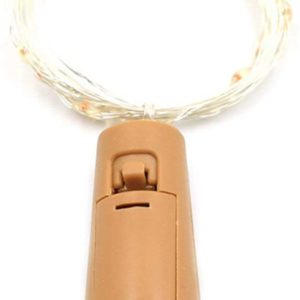 LEDライト 2m 20LED 電球色 防水銅線ワイヤー