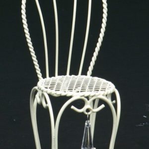 ワイヤーチェア白Ｓ　515-390W