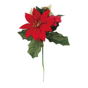 ポインセチアリボンピック W-2941 ﾚｯﾄﾞ (6ﾎﾝ)