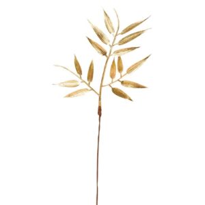 Ａ－７４６２８　バンブーリーフピ #040 ｺﾞｰﾙﾄﾞ 6ﾎﾝ