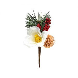 Ｅ７５２９　ミニ椿ミックスピック WHITE