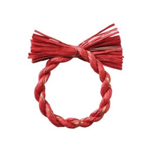 わらルックリース水引１４ ｼﾝｸ/ｺﾞｰﾙﾄﾞ