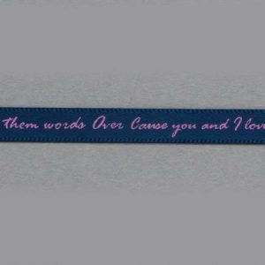 ミレニアムアート/シングルレターリボン ネイビー