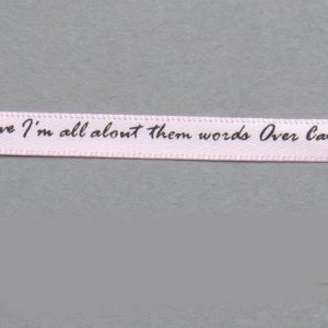 ミレニアムアート/シングルレターリボン ライトピンク