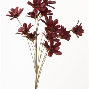 プチフラワー　ワインレッド