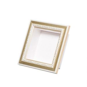 cazaroフレーム+紙ＢＯＸシャンパンホワイト150角