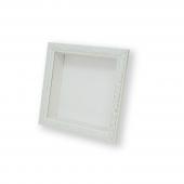 cazaroフレーム+紙ＢＯＸホワイトシルバー200角