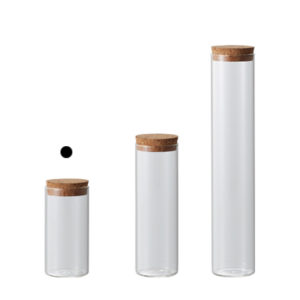 777-400-000 Glass Cylinder with Cork 5φ11H (ｶﾞﾗｽｼﾘﾝﾀﾞｰ ｳｨｽﾞ ｺﾙｸ)
