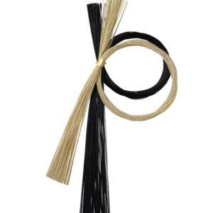 P-9431-99 水引ﾘｰｽ心 黒/金