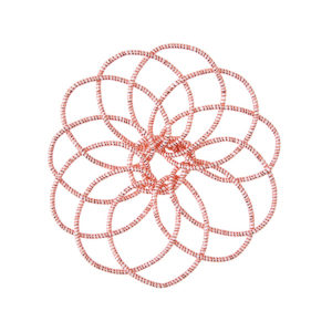 水引花紋様 ＃３　コーラルレッド